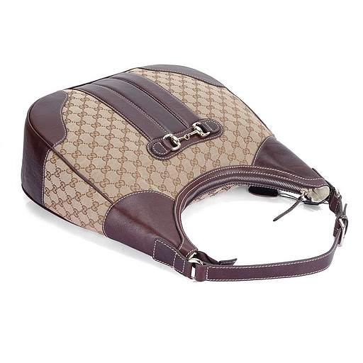 1:1 Gucci 247287 Cathrine Medium Hobo Bags-Coffee Fabric